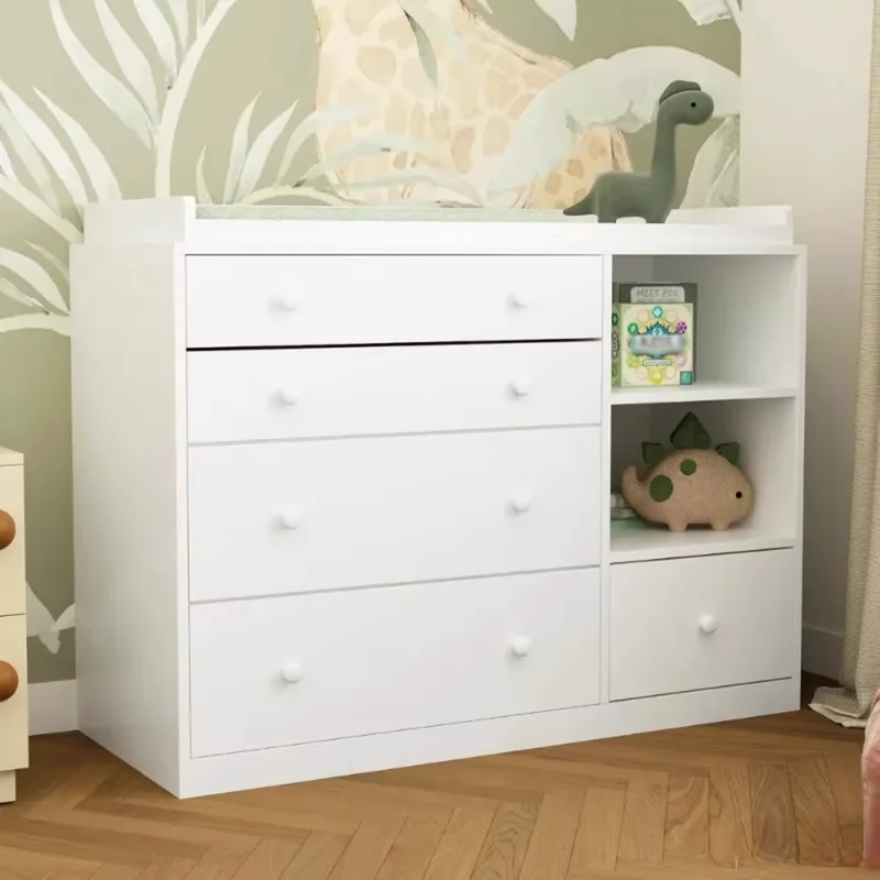 שידת החתלה עם 5 מגירות ומשטח עליון