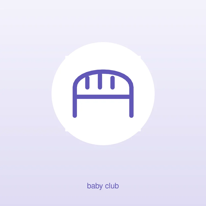 כורסת הנקה מתנדנדת עם בסיס עץ